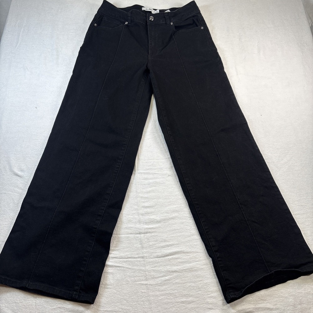 Sam Edelman Women's Black Wide Leg Denim Jeans Size 6